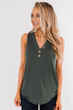 Buttoned Tank Top